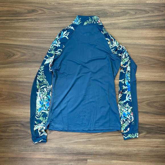 Kastel Denmark Women's Longsleeve Sun Shirt - Sailor Blue Botanical - XS - Picture 3 of 4